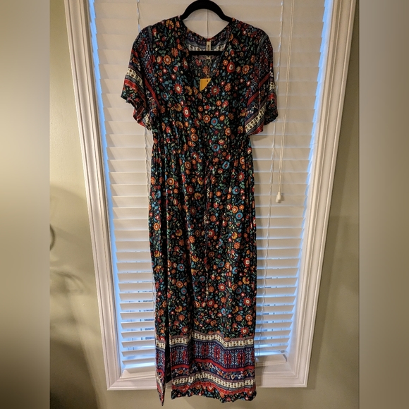 Grecerelle Boho Maxi Dress - NWT - Picture 2 of 12